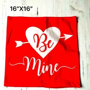New “be mine” Valentine’s Day pillow cover